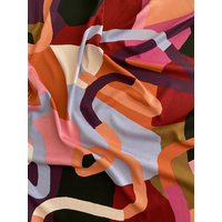 COUPON de Nerida Hansen Viscose stretch Natural Flow coloris Nutmeg - 80 x 140 cm
