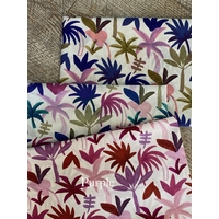 COUPON de Nerida Hansen Voile de coton Palm Haven coloris Purple - 80 x 145 cm