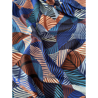 Liberty French Terry Tumbling Wide bleu coloris B 20 x 150 cm