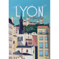 Puzzle 10O0 pièces Lyon - Le Vieux Lyon