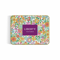 Jolie boîte Liberty avec 72 étiquettes