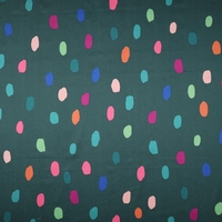 COUPON de Nerida Hansen Satin de coton Summer Spot coloris Pétrole - 79 x 145 cm