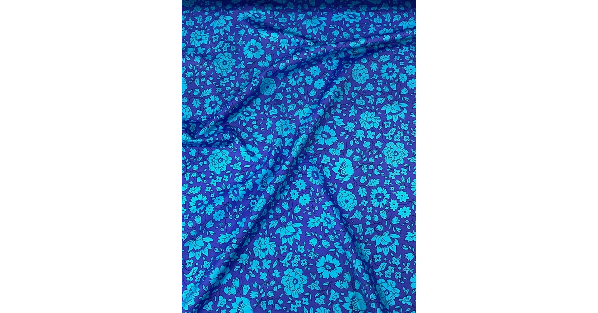 Liberty Lycra d'Anjo Sky bleu 50 x 145 cm - Liberty Fabrics/Matières ...