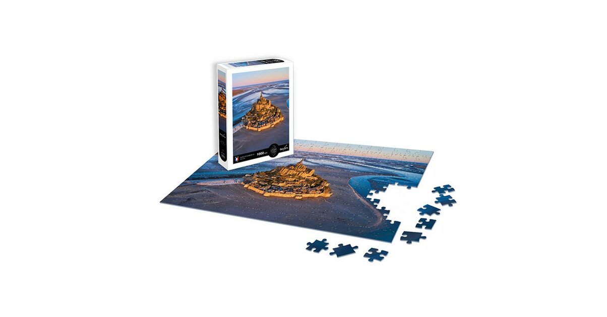 Educa 1000 Piece Jigsaw Puzzle - Mount Saint-Michel Landscape, Premium Quality With Glue Included - View #8