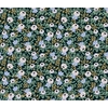 Tissu Rifle Paper Primavera petites fleurs fond foncé 20 x 110 cm