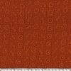 DERNIER COUPON de Double gaze brodée Marguerite coloris rouille 2m x 125 cm
