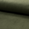 Velours grosses côtes stretch kaki 20 x 140 cm