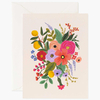 Carte double Garden Party Blush avec enveloppe