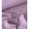Tissu double gaze de coton UNIE coloris lilas clair 20 x 135 cm