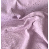 Tissu double gaze de coton coloris lilas clair à pois dorés 20 x 135 cm