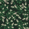 Tissu lin/coton Rifle Paper Holiday Classics Gui evergreen 20 x 110 cm