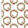 Tissu Couronnes de Noël 20 x 110 cm