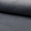 Velours grosses côtes stretch dusty blue 20 x 140 cm