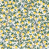 Tissu Rifle Paper Camont Lemon coloris crème 20 x 110 cm