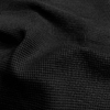 Jersey mini waffle coloris noir 20 x 140 cm