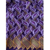 Coupon de wax vagues coloris violet 2m30 x 115 cm