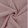 Jersey velours lisse (nicky) coloris light dusty pink 20 x 140 cm