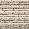 Tissu Rifle Paper Bramble Music Notes fond Cream 20 x 110 cm