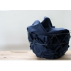 Jersey flammé organique coloris indigo 20 x 160 cm