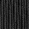 Double gaze matelassée double-face unie coloris noir 20 x 128 cm