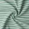 Jersey rayé marinière menthe / vert 20 x 140 cm