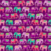 Tissu Jaipur Elephants Lilac 20 x 110 cm