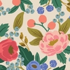 Tissu lin/coton Rifle Paper Vintage Garden Vintage Blossom Cream 20 x 110 cm