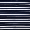 Sweat léger marinière rayure blanche fond marine 20 x 150 cm