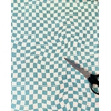 Sweat léger petit damier rpsychédélique bleu 20 x 145 cm