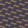 Tissu Rifle Paper Camont Jaguar Navy Metallic 20 x 110 cm