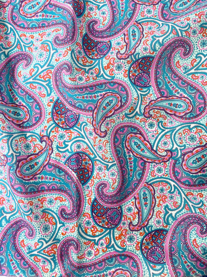 Liberty Organic Tana Lawn™ Pasha's Paisley coloris D 20 x 137 cm