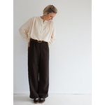blouse-allure-coton-trame-ecru-S-et-coco-tailleur-crepe-marron-36-52