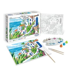 Sentosphère- Palette D'Artiste - Dans Les Alpes - Peinture Par Numéros - 16 Couleurs - Qualité Beaux Arts - Loisirs Et Créatifs Adultes - Made In France