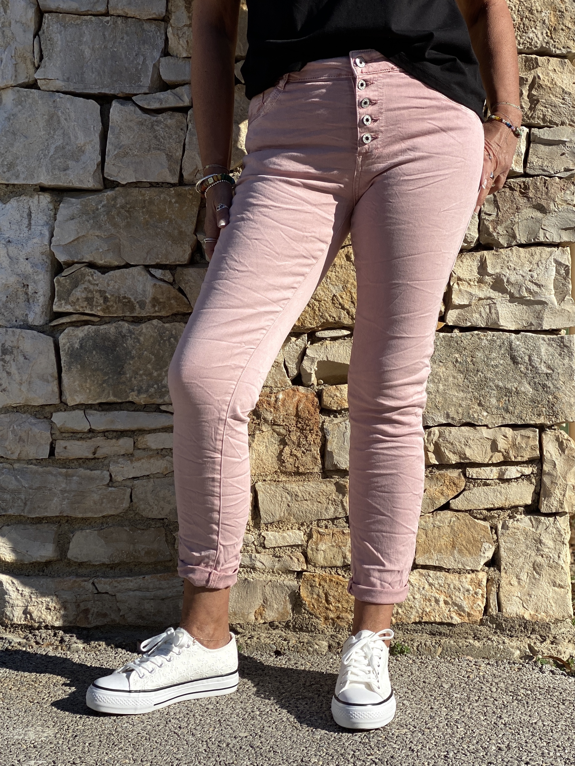 Jeans Glitter Pink