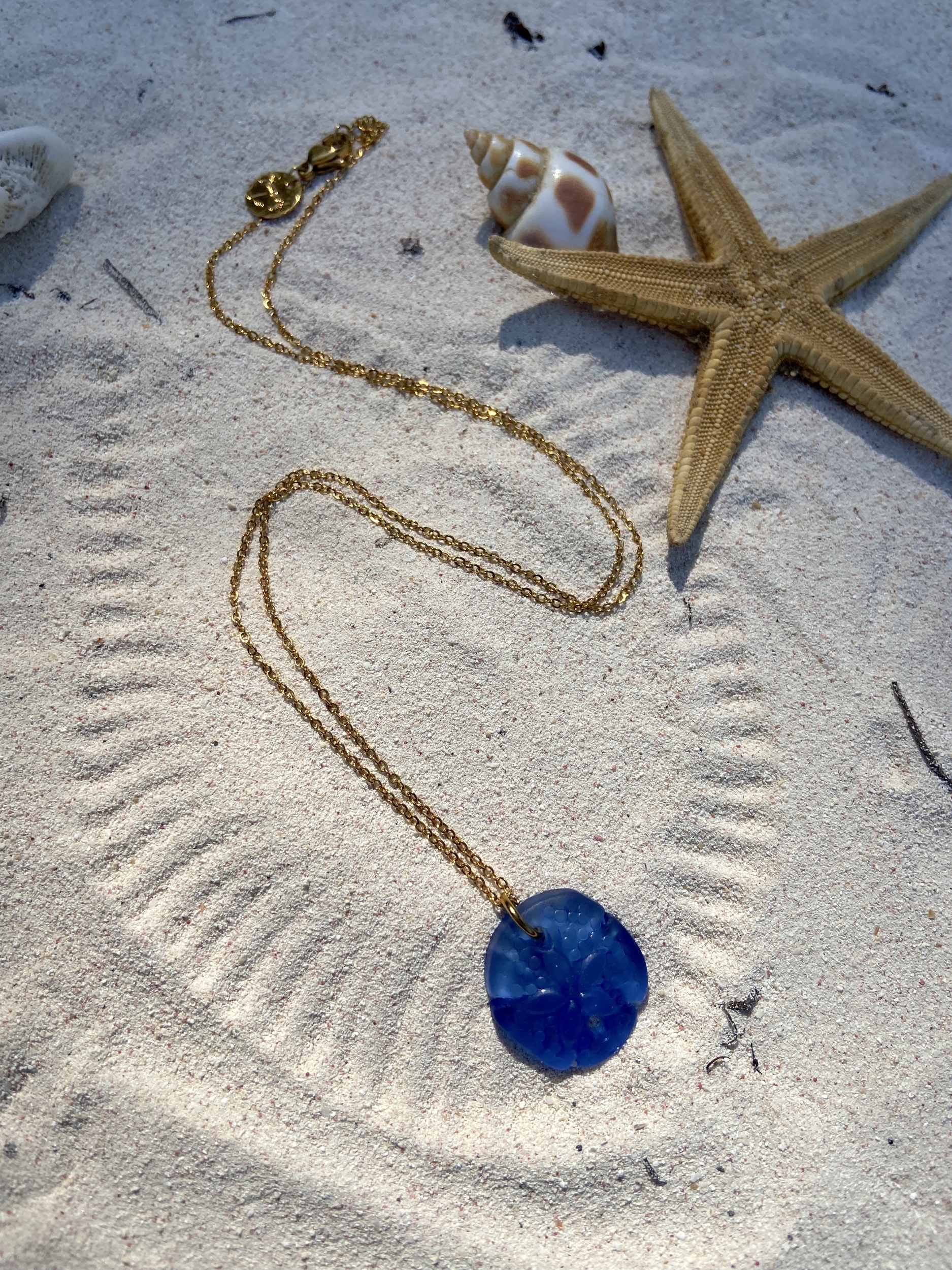 Collier Mermaid Bleu Sun of Lo