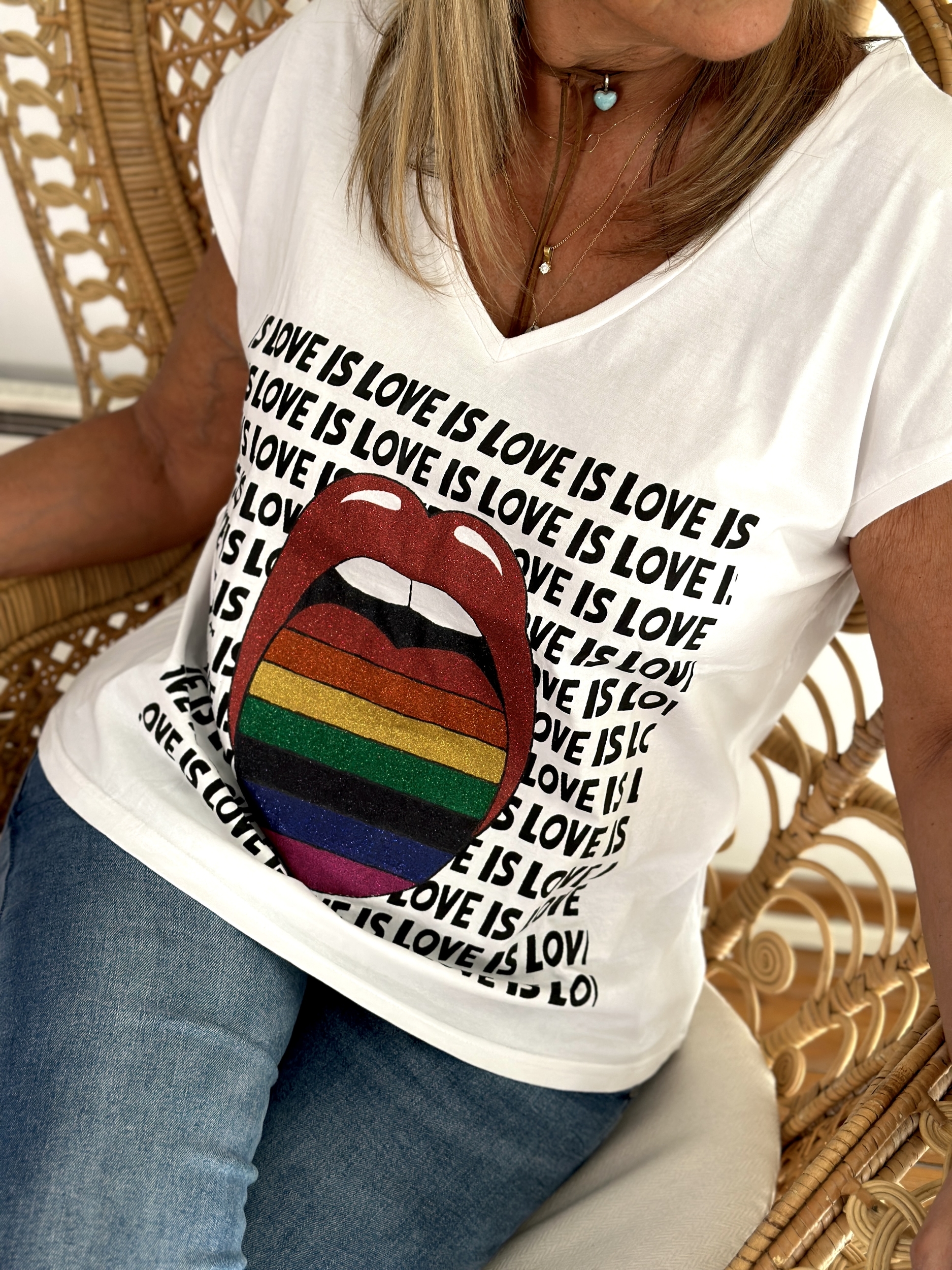 Tee shirt Love is Rock 5