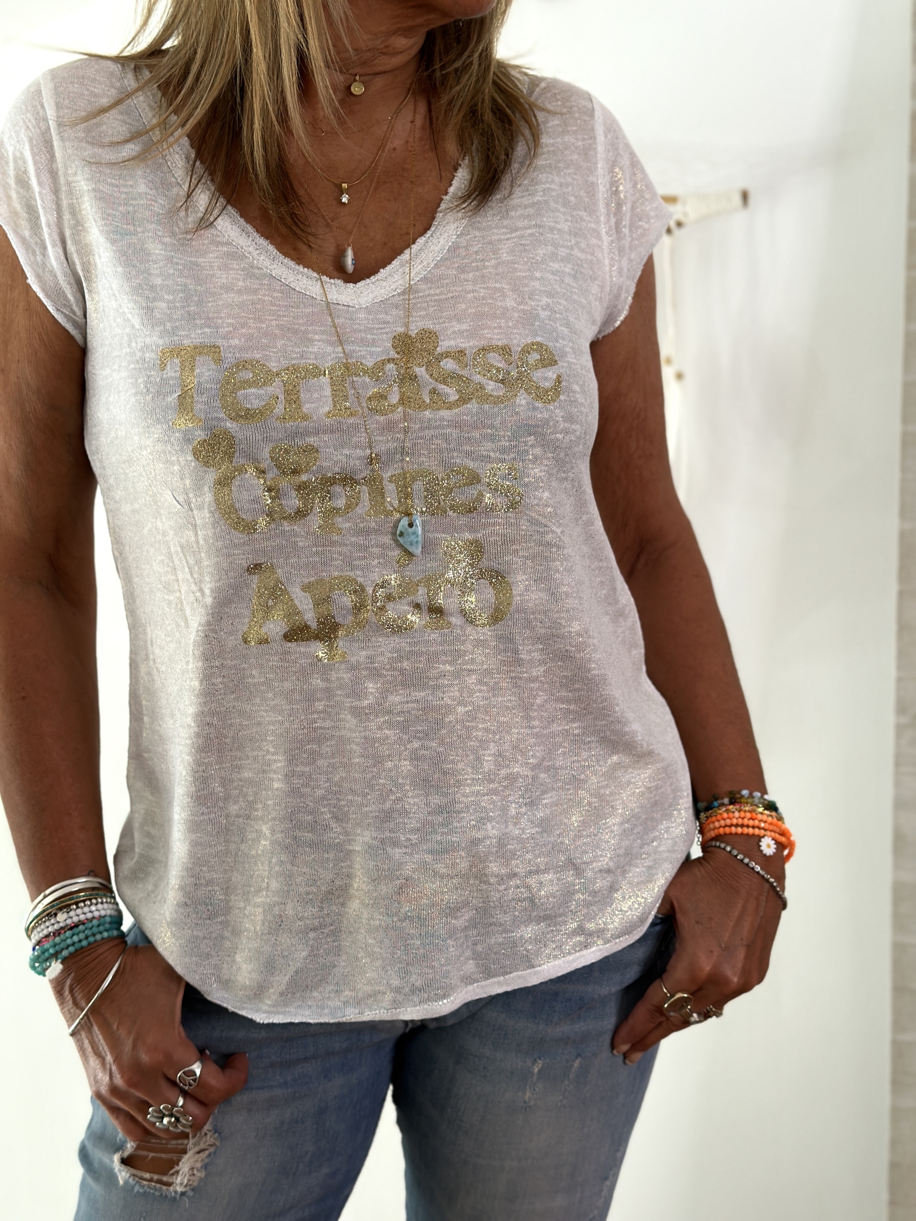 Tee shirt Terrasse Gold 1