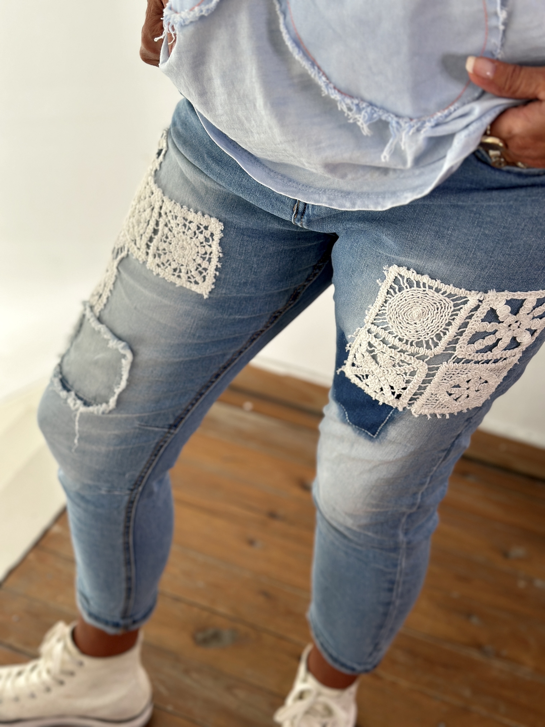 Jeans Gypsy Crochet 8