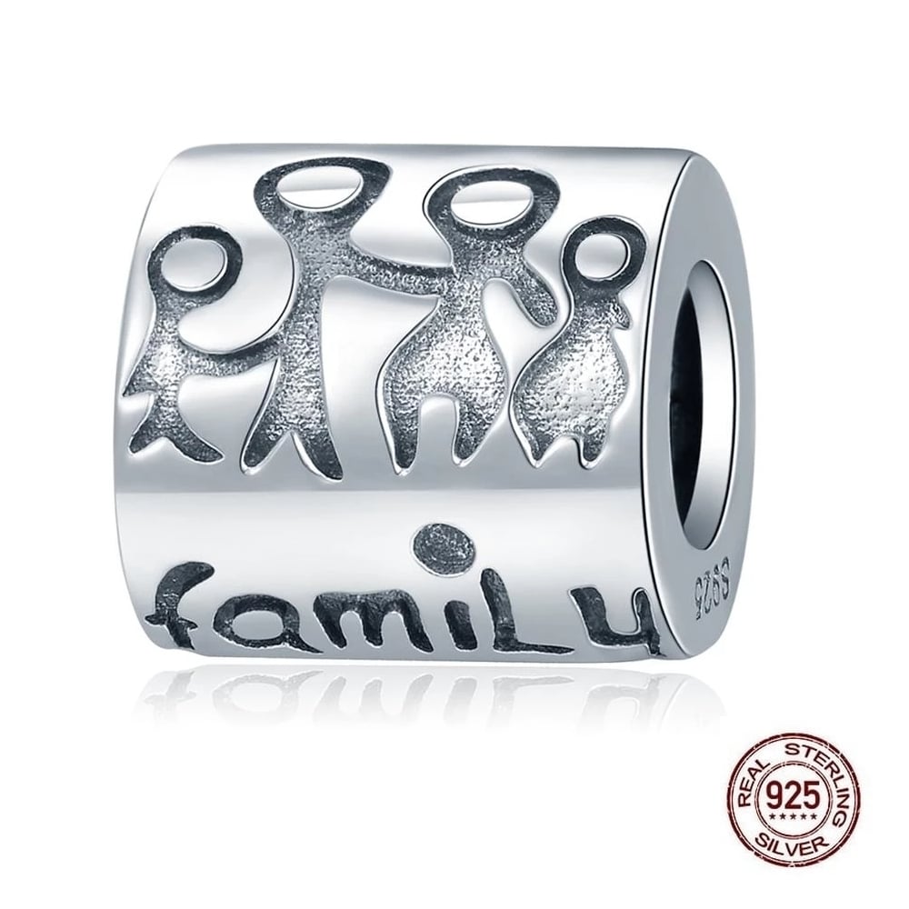 Charm FAMILY - Argent 925 - Perle pour Bracelet & Collier