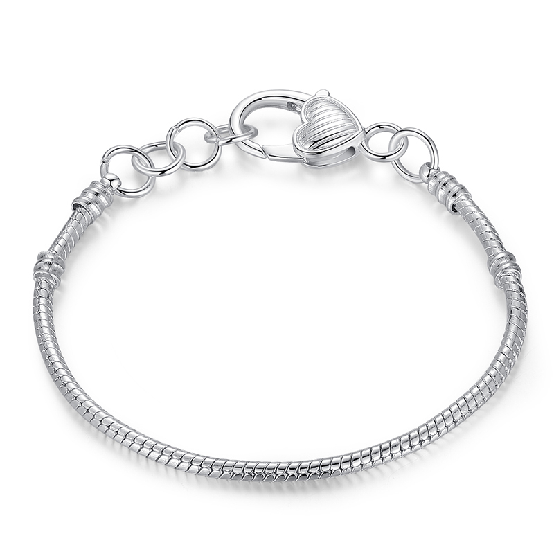 Bracelet pour charm - BASIQUES - Plaqué Argent 925 - Ajustable - 2 Modèles