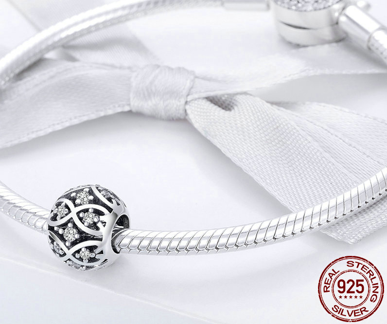 Charm/Pendentif HARMONIE - Argent S925 - Zircon Cubique - Pour bracelet style Pandora