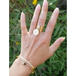 Bracelet jonc message - MOI, SIMPLEMENT...PARFAITE ! - Acier Inoxydable - bracelet avec pendentif étoile - Or ou Argent – Ajustable – Ikita Paris