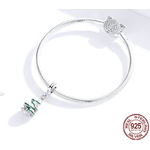 Charm pendentif - ARBRE de NOEL - Argent S925 - Compatible Pandora - charm noel argent pas cher