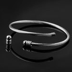 Bracelet pour charms - TORSADE - Acier Inoxydable - Extensible & Ajustable - Rigide - Jonc - devissable