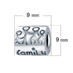 Charm FAMILY - charm pandora famille -Argent 925 - Perle pour Bracelet & Collier