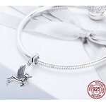 Charm Pendentif LICORNE AILÉE - Argent S925 - pour bracelet Pandora - charm fantaisie - bijou perle charm cheval ailé pegase licorne