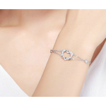 bracelet coulissant toi et moi argent cadeau saint valentin amour 22cm charms pandora