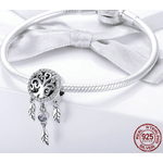 Charm ATTRAPE-RÊVE ARBRE DE VIE - Argent 925 - Zircon Cubique - pour bracelet Style Pandora - pendentif