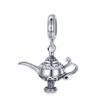 Charm Pendentif LAMPE MAGIQUE ALADIN - Argent S925 et Zircon Cubique - pour bracelet Pandora disney pendentif