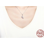 Pendentif LICORNE - Argent S925 - Zircon Cubique - Pour Pandora - Violet & Rose - bijoux licorne argent charm pendentif pandora licorne féerie
